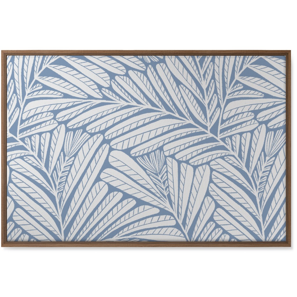 Irene - Blue Wall Art, Natural, Single piece, Canvas, 24x36, Blue, True Blue