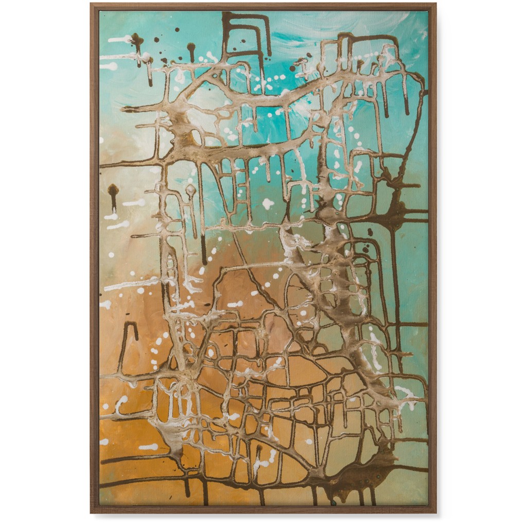 Caribbean Feeling - Multi Wall Art, Natural, Single piece, Canvas, 24x36, Green, Classic Green