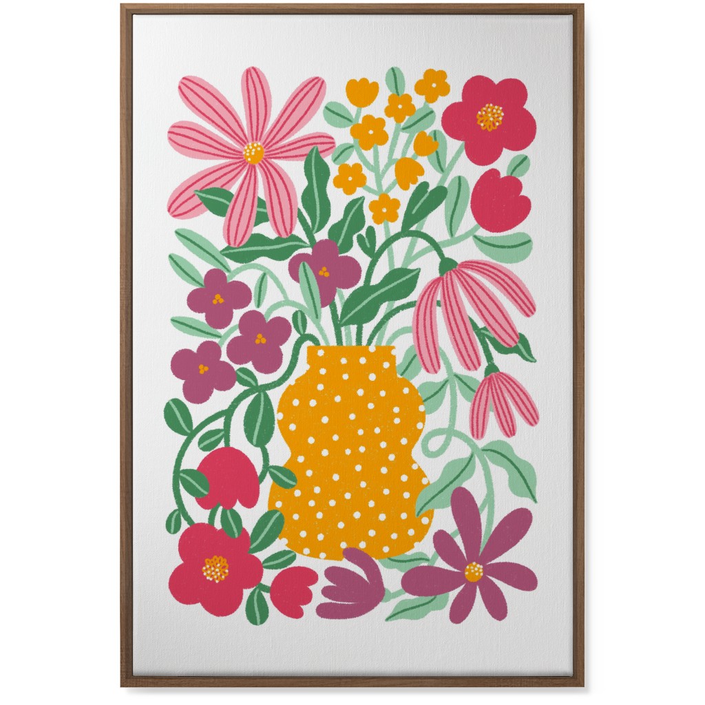 Earth Tones Bouquet Wall Art, Natural, Single piece, Canvas, 24x36, Multicolor