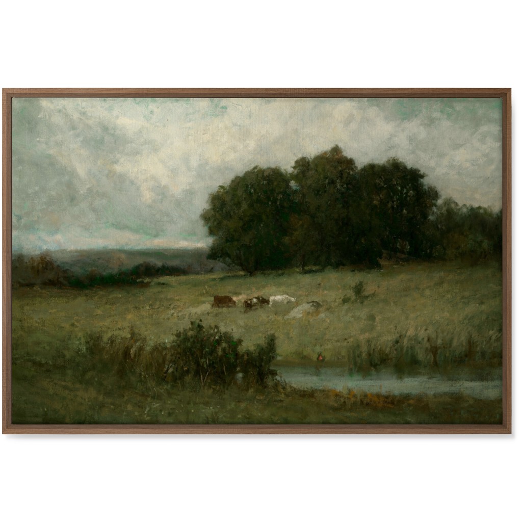 Grazing Fields Wall Art, Natural, Single piece, Canvas, 24x36, Green