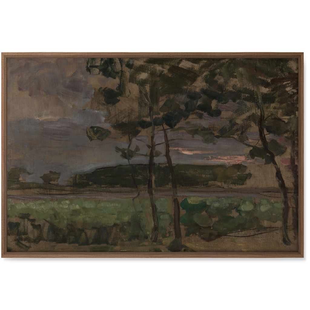 Meadow Edge Wall Art, Natural, Single piece, Canvas, 24x36, Green, Classic Green