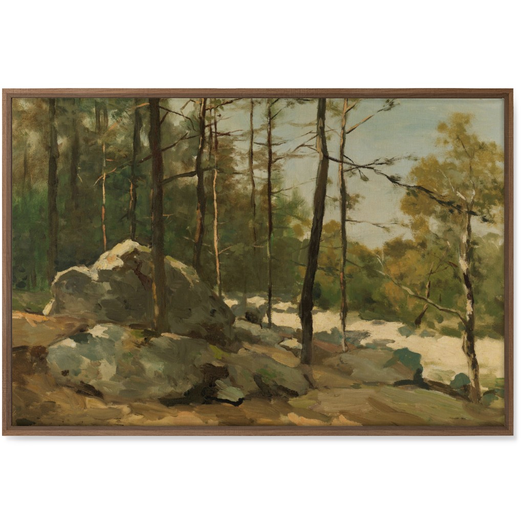 Rocky Edge Wall Art, Natural, Single piece, Canvas, 24x36, Green