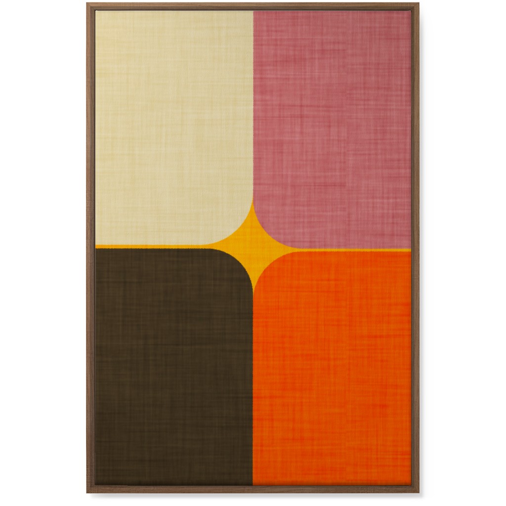Mid Mod Corners - Multi Wall Art, Natural, Single piece, Canvas, 24x36, Multicolor