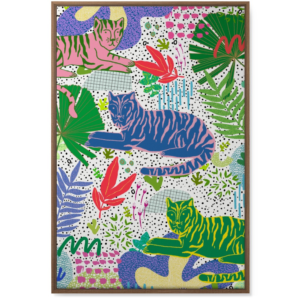Deep in the Jungle - Multi Wall Art, Natural, Single piece, Canvas, 24x36, Multicolor