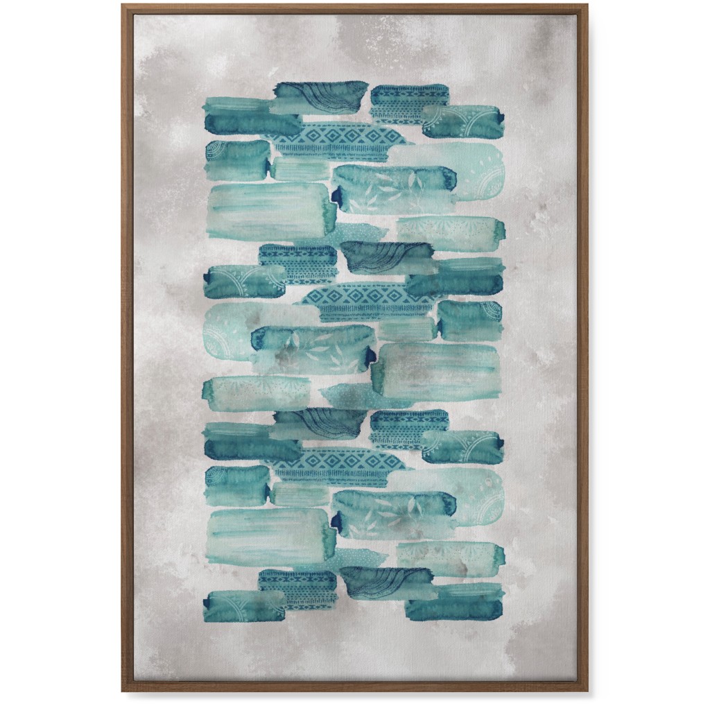 Brink Road Wall Art, Natural, Single piece, Canvas, 24x36, Green, Julep