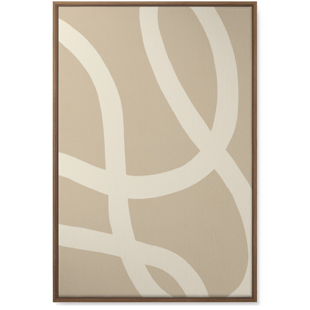 Tangled Brush Strokes I Wall Art, Natural, Single piece, Canvas, 24x36, Beige