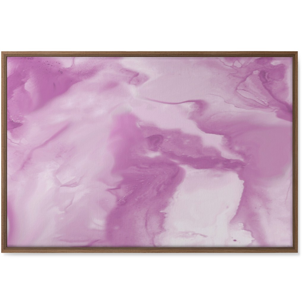 Abstract Watercolor Marble Wall Art, Natural, Single piece, Canvas, 24x36, Purple