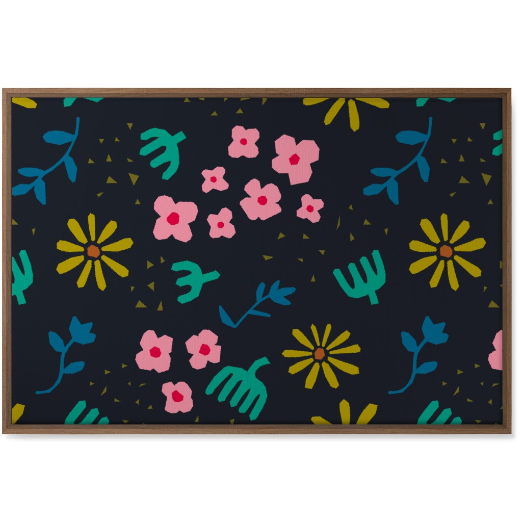 Matisse's Garden At Night Wall Art, Natural, Single piece, Canvas, 24x36, Multicolor