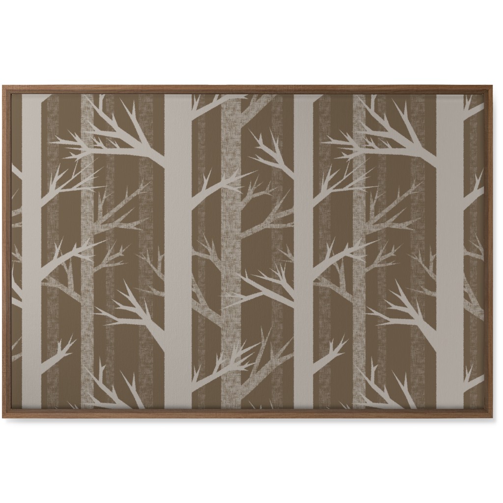 Winter Woods - Fawn Wall Art, Natural, Single piece, Canvas, 24x36, Brown