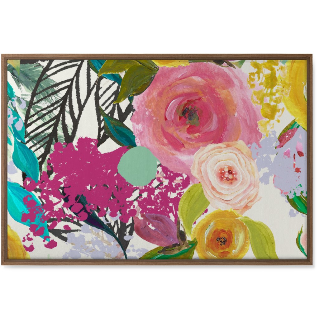 Autumn Blooms - Bright Wall Art, Natural, Single piece, Canvas, 24x36, Multicolor