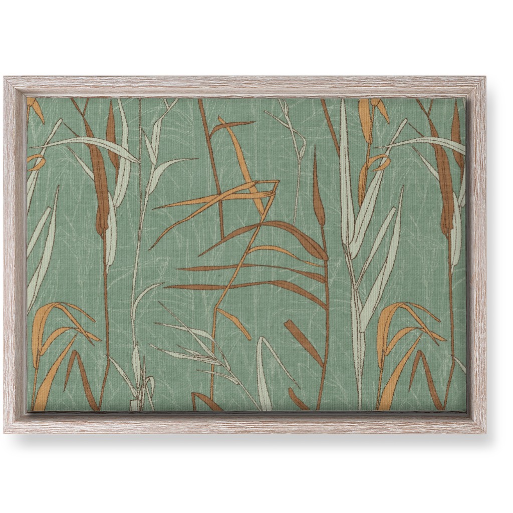 Late Summer Grasses Wall Art, Rustic, Single piece, Canvas, 10x14, Green