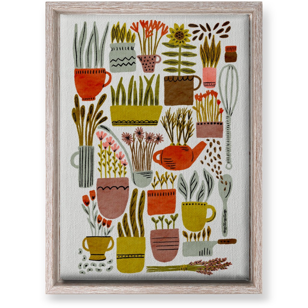 Kitchen Garden - Multi Wall Art, Rustic, Single piece, Canvas, 10x14, Multicolor