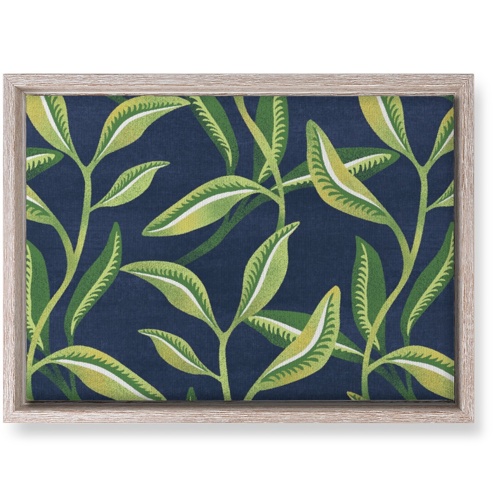 Leafy Vines - Green Wall Art, Rustic, Single piece, Canvas, 10x14, Green, Classic Green