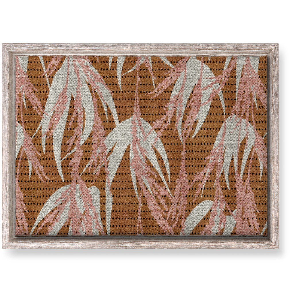 Vintage Palm Wall Art, Rustic, Single piece, Canvas, 10x14, Brown, Nutmeg