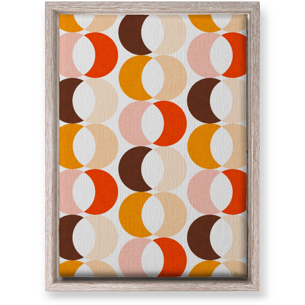 Retro Moon - Warm Wall Art, Rustic, Single piece, Canvas, 10x14, Multicolor