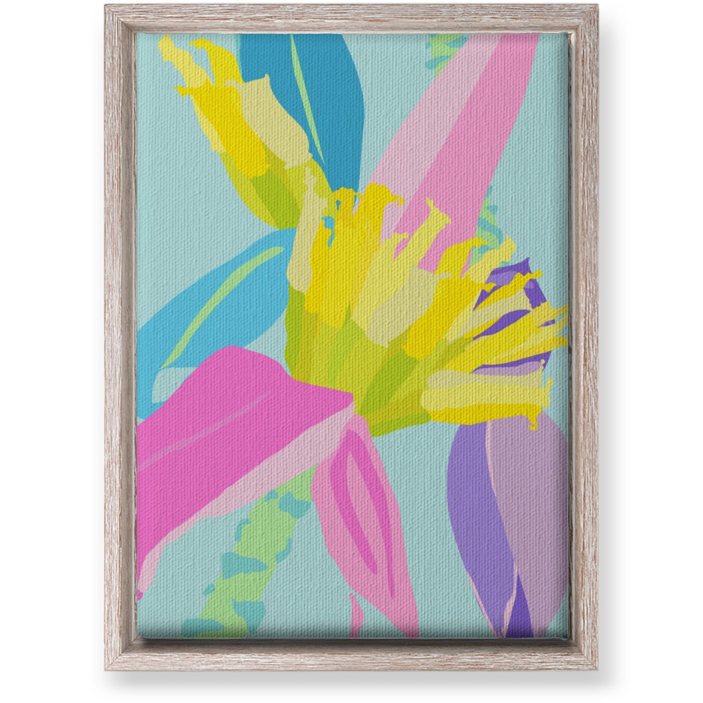 Bold Tropical Banana Plants - Multi Wall Art, Rustic, Single piece, Canvas, 10x14, Multicolor