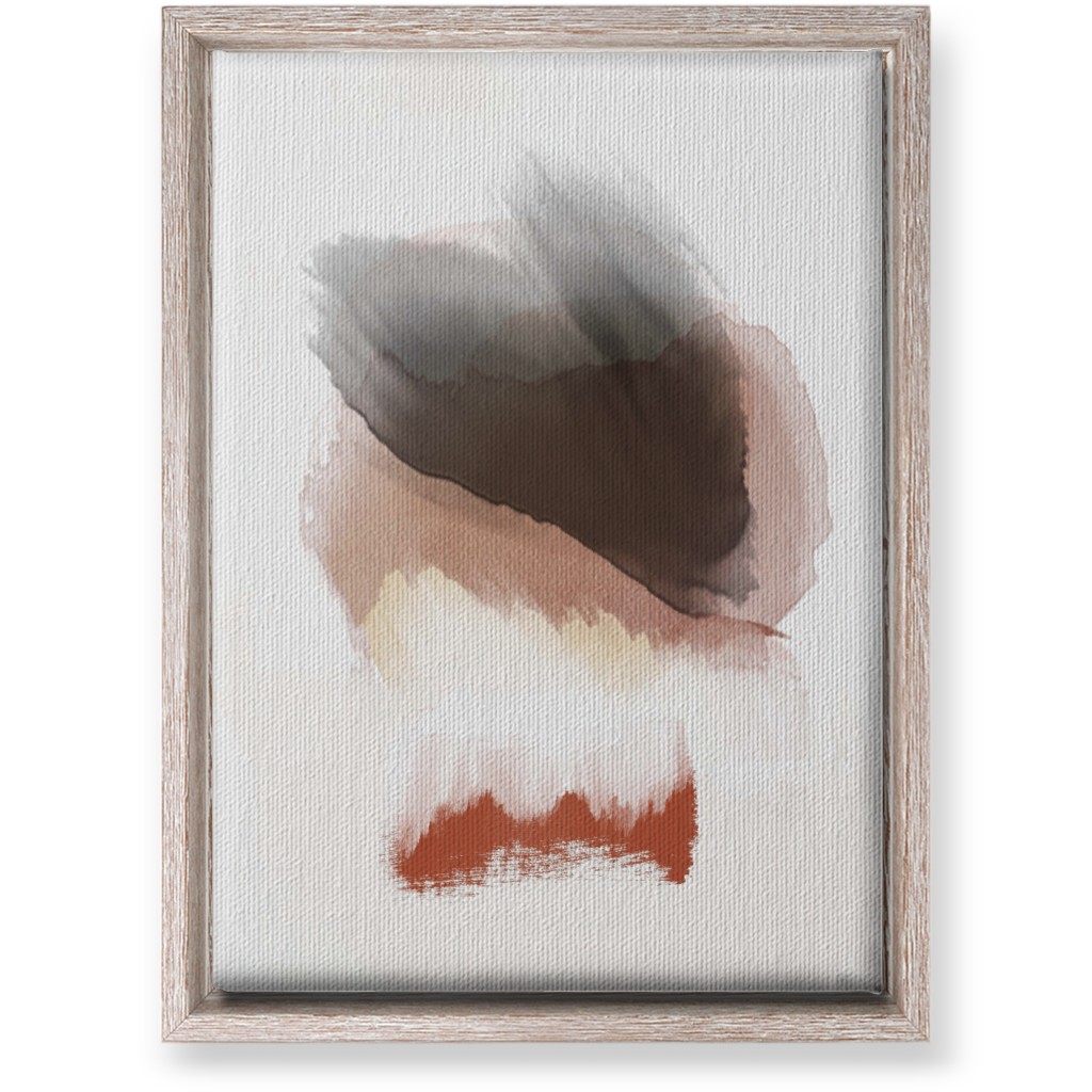 Abstract Sunset - Neutral Wall Art, Rustic, Single piece, Canvas, 10x14, Pink, Bright Pink