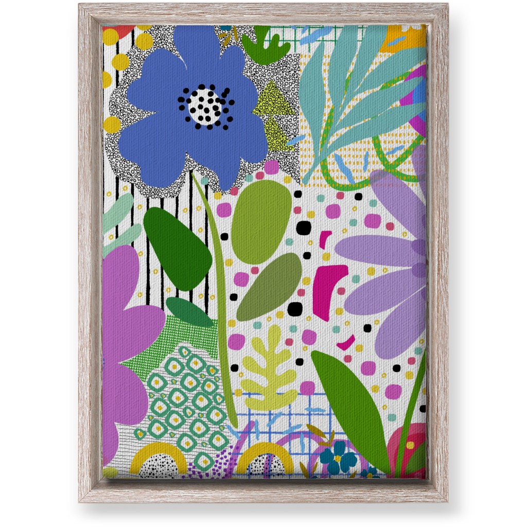 Fiesta Floral - Multi Wall Art, Rustic, Single piece, Canvas, 10x14, Multicolor