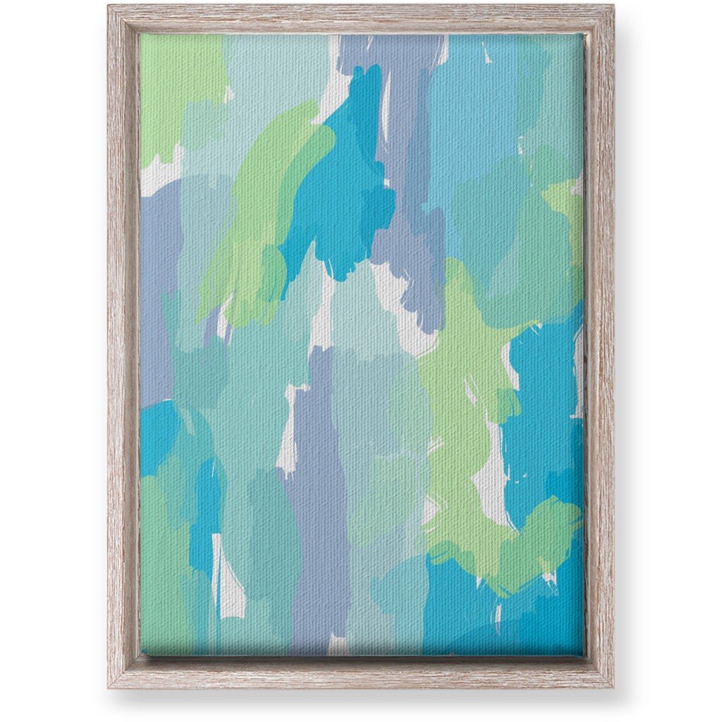 Abstract Painting - Cool Wall Art, Rustic, Single piece, Canvas, 10x14, Multicolor