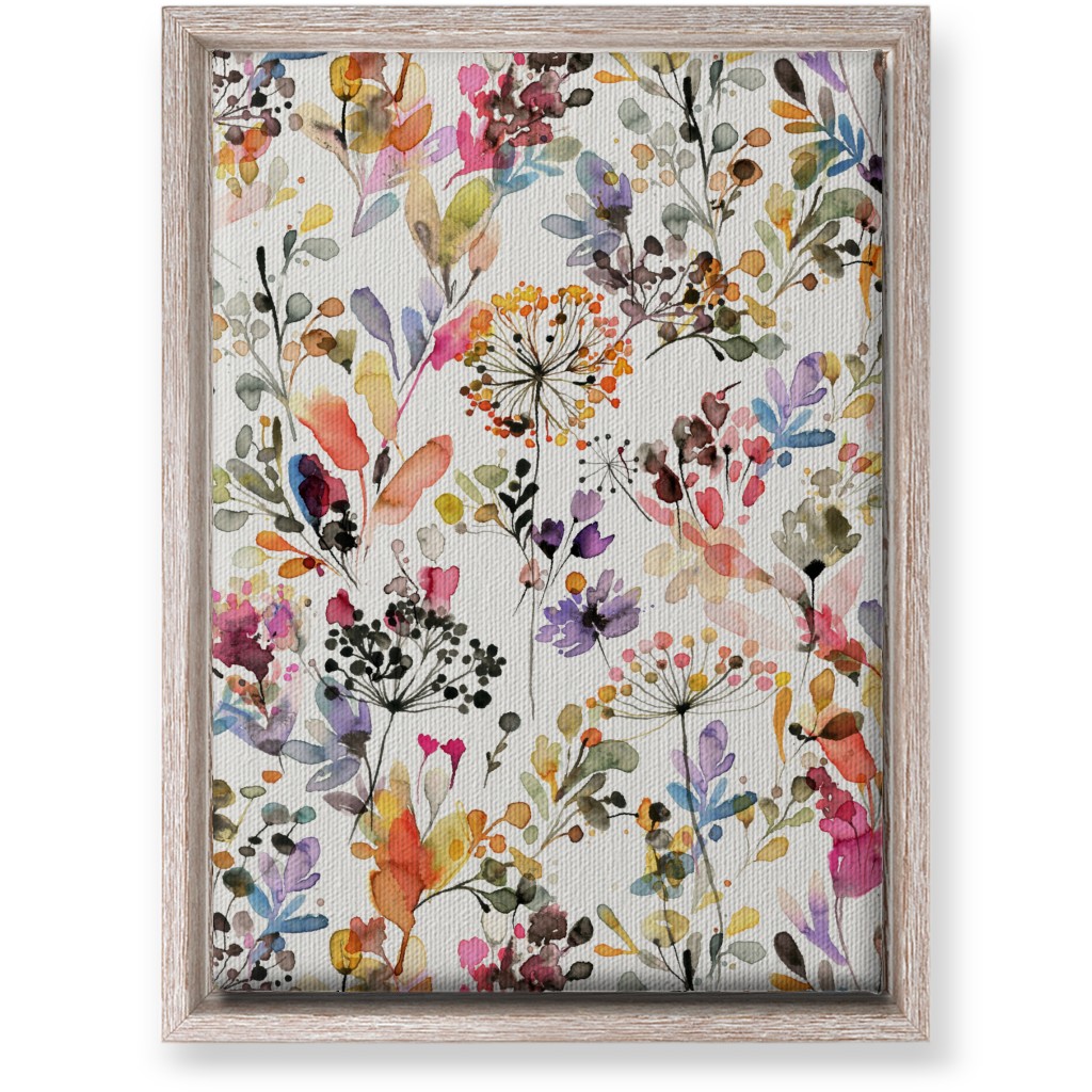 Wild Grasses - Multi Wall Art, Rustic, Single piece, Canvas, 10x14, Multicolor