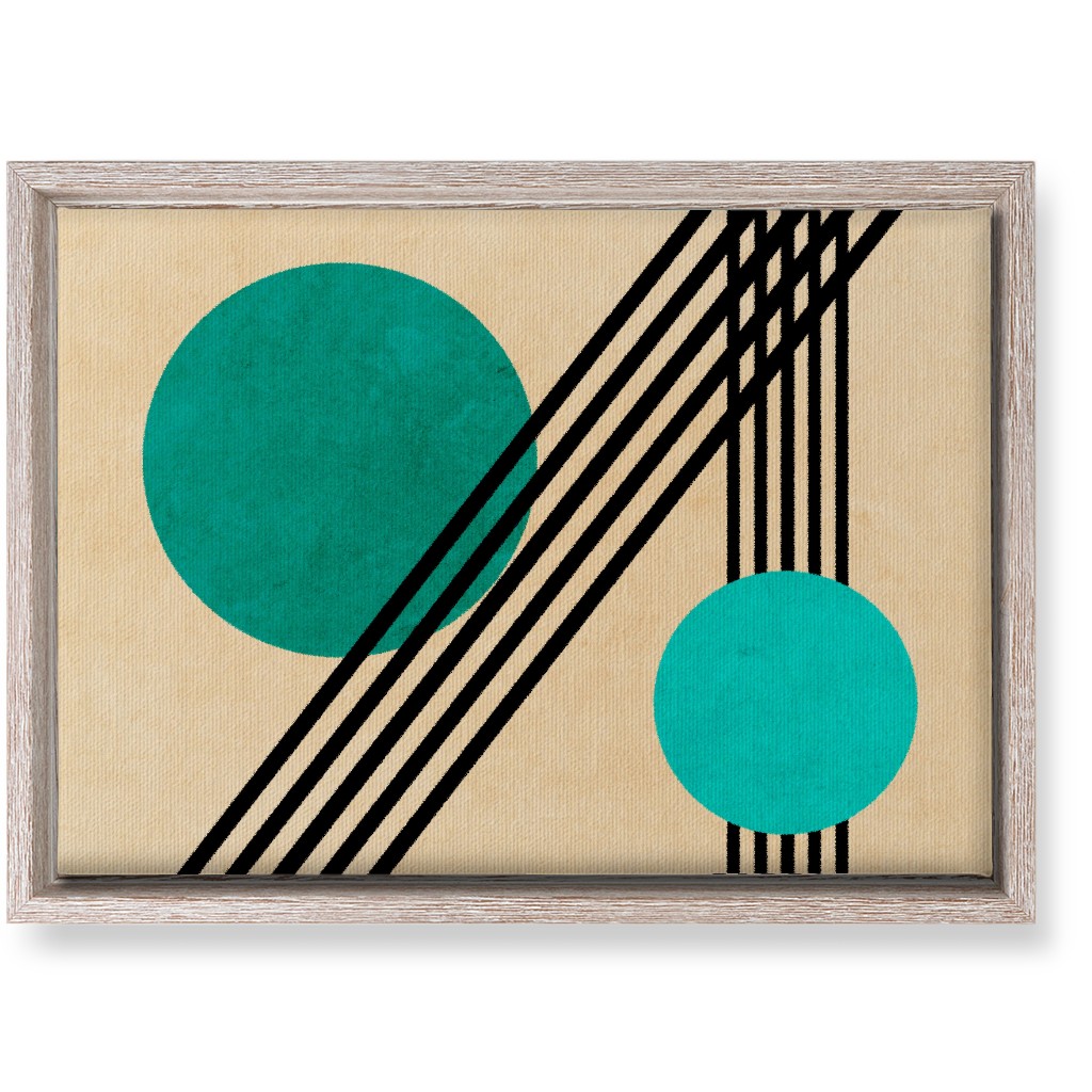 Orbs Abstract Wall Art, Rustic, Single piece, Canvas, 10x14, Green