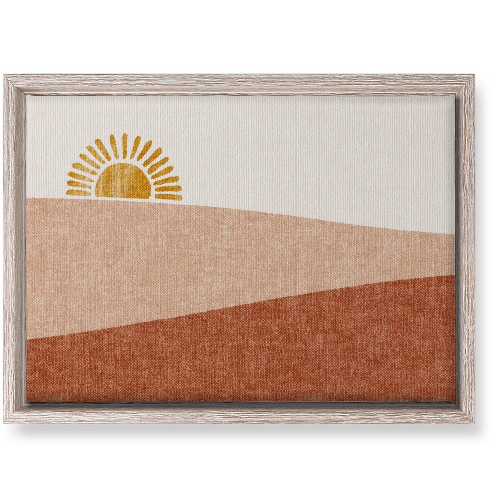 Sunrise - Warm Wall Art, Rustic, Single piece, Canvas, 10x14, Pink