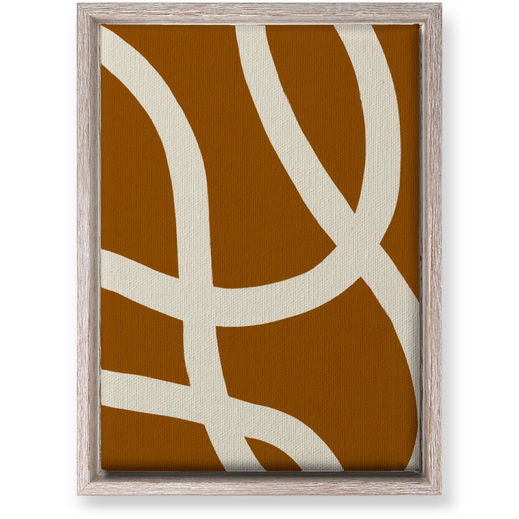 Tangled Brush Strokes I Wall Art, Rustic, Single piece, Canvas, 10x14, Orange
