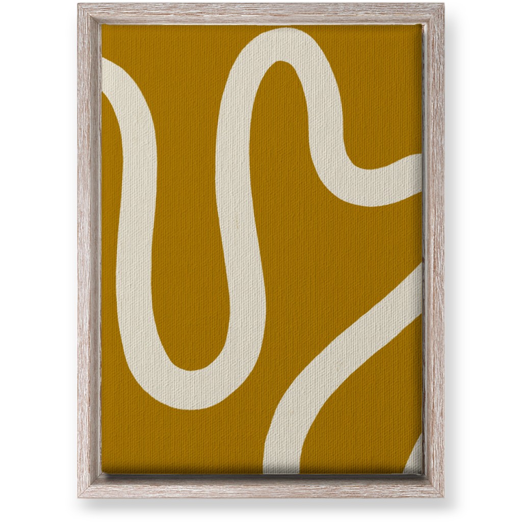 Tangled Brush Strokes Iii Wall Art, Rustic, Single piece, Canvas, 10x14, Yellow