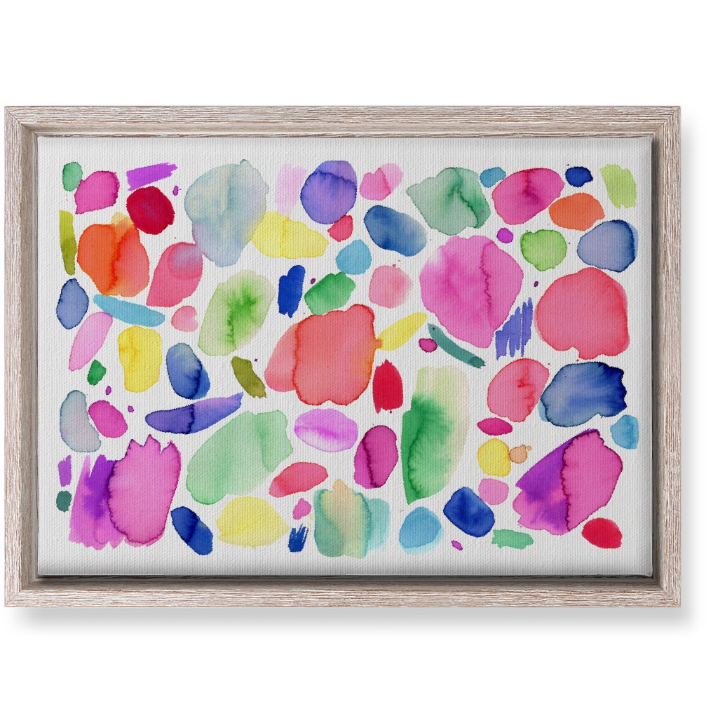 Summer Joy Watercolor Abstract Wall Art, Rustic, Single piece, Canvas, 10x14, Multicolor