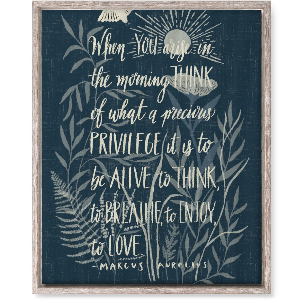 Precious Morning Wall Art, Rustic, Single piece, Canvas, 16x20, Blue, Seaweed