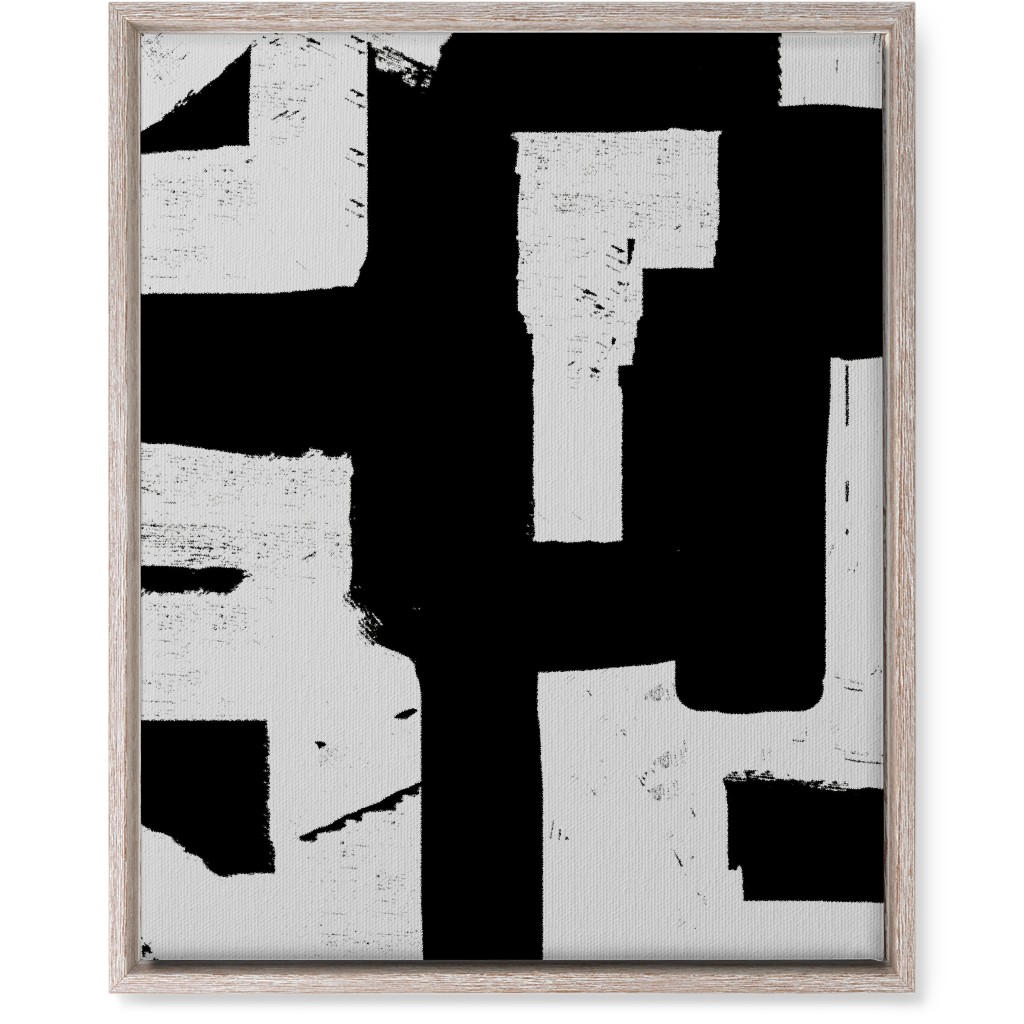 Metropolitan - Neutral Wall Art, Rustic, Single piece, Canvas, 16x20, Black, Black