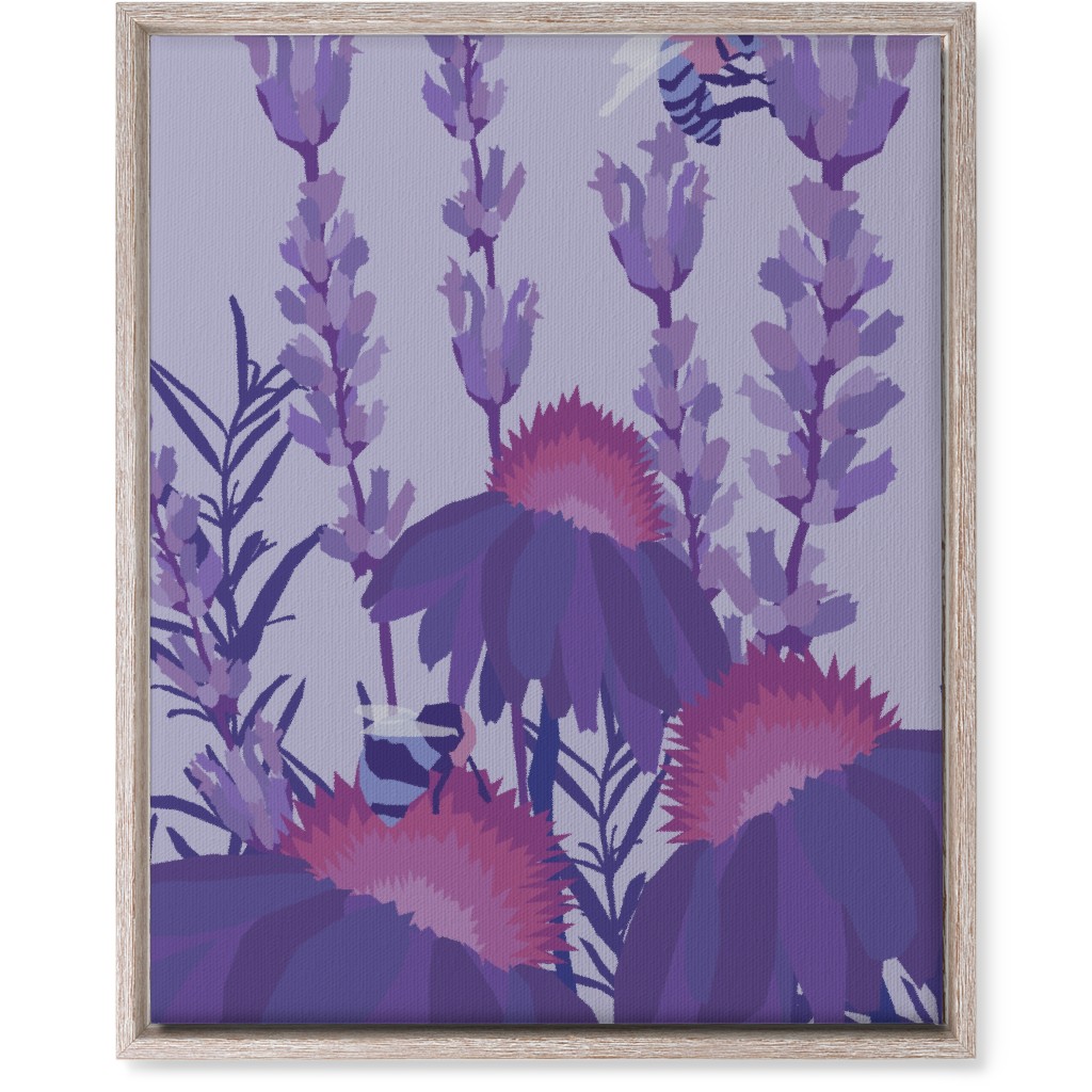Lavender Fields - Purple Wall Art, Rustic, Single piece, Canvas, 16x20, Purple