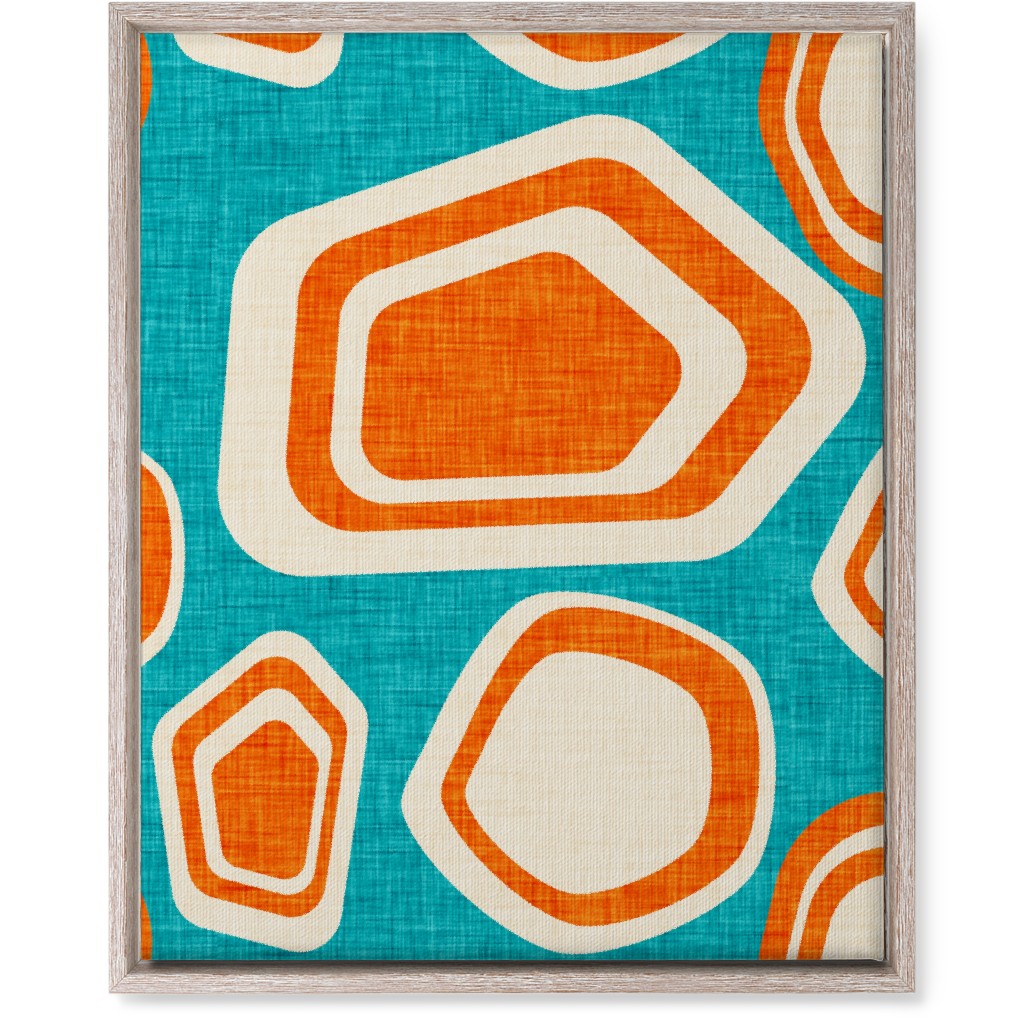 Day At the Lake Wall Art, Rustic, Single piece, Canvas, 16x20, Multicolor, Turquoise