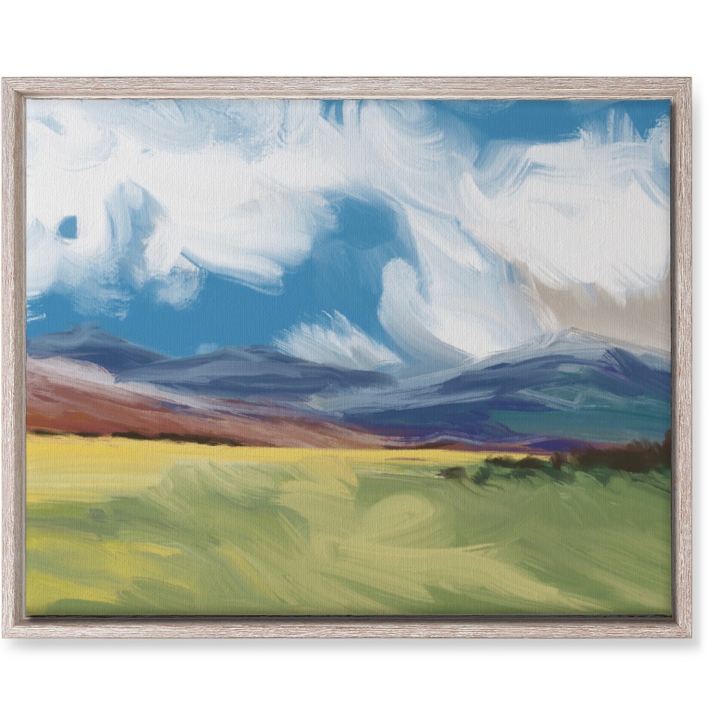 in the Distance Wall Art, Rustic, Single piece, Canvas, 16x20, Blue, True Blue