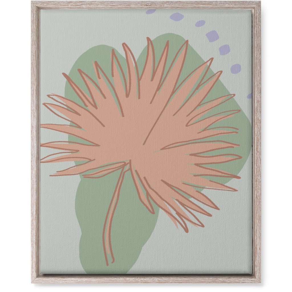 Modern Sabal Palm - Green Wall Art, Rustic, Single piece, Canvas, 16x20, Green, Classic Green