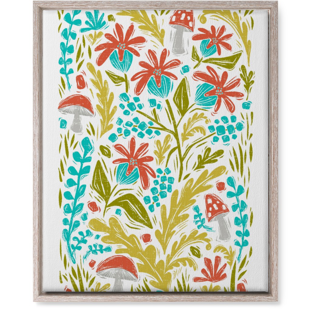 Botanical Forest - Multi Wall Art, Rustic, Single piece, Canvas, 16x20, Multicolor