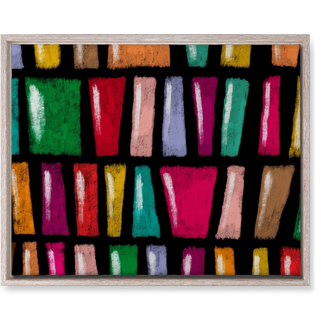 Stained Glass Abstract - Multi Wall Art, Rustic, Single piece, Canvas, 16x20, Multicolor