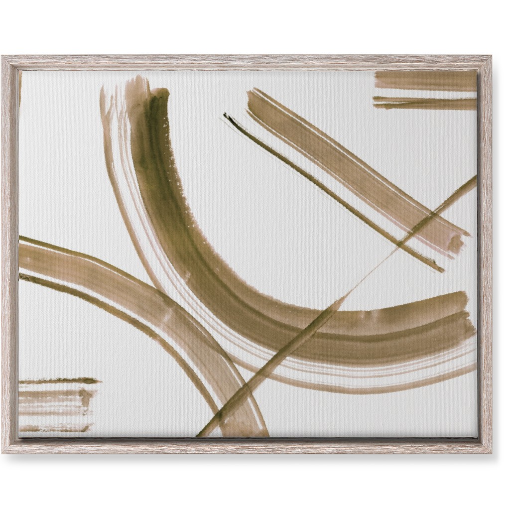 Watercolor Intersection of Minds Wall Art, Rustic, Single piece, Canvas, 16x20, Brown