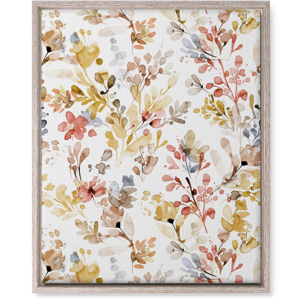 Wild Plants - Multi Wall Art, Rustic, Single piece, Canvas, 16x20, Multicolor