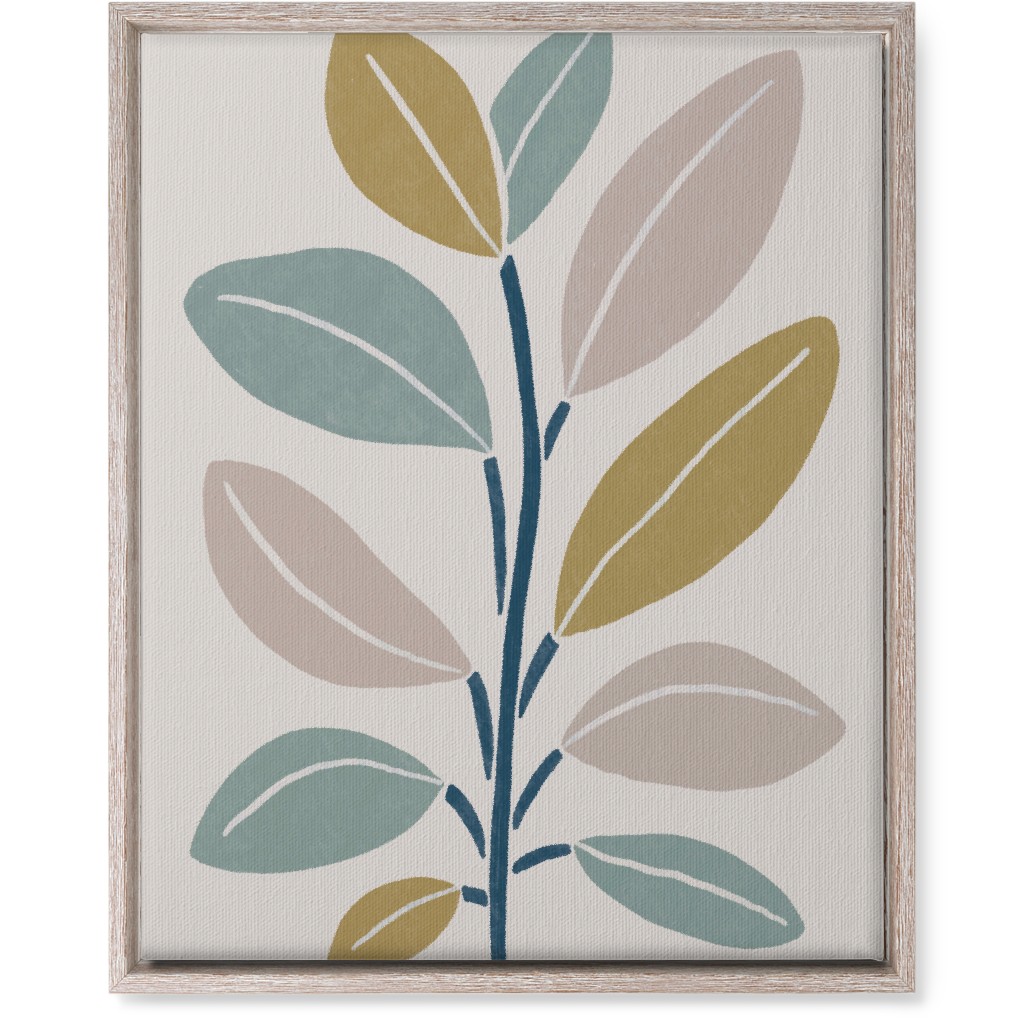 Plant Branch Wall Art, Rustic, Single piece, Canvas, 16x20, Beige, Garden