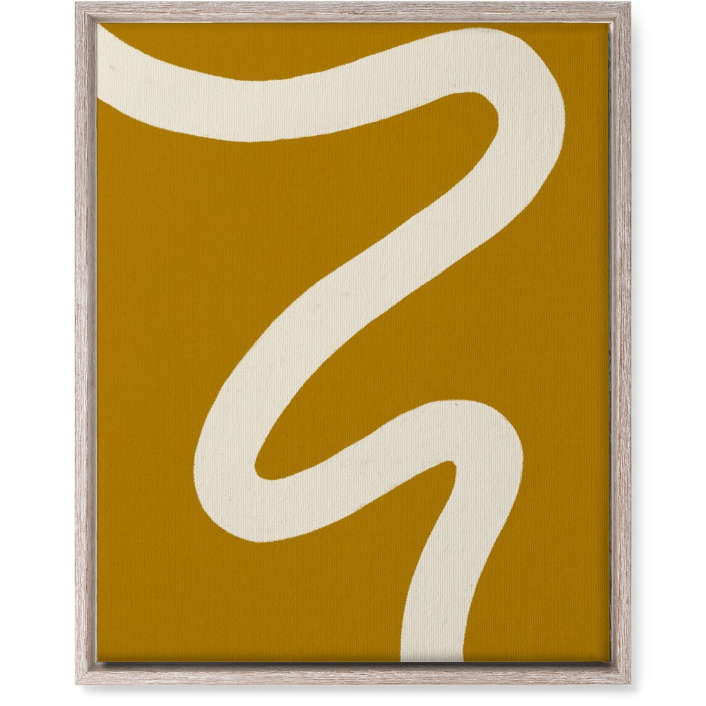 Tangled Brush Strokes Iv Wall Art, Rustic, Single piece, Canvas, 16x20, Yellow, Golden