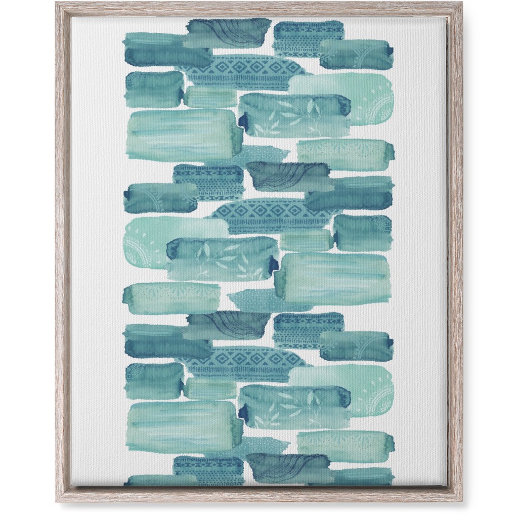 Brink Road Wall Art, Rustic, Single piece, Canvas, 16x20, Green, Desert Green