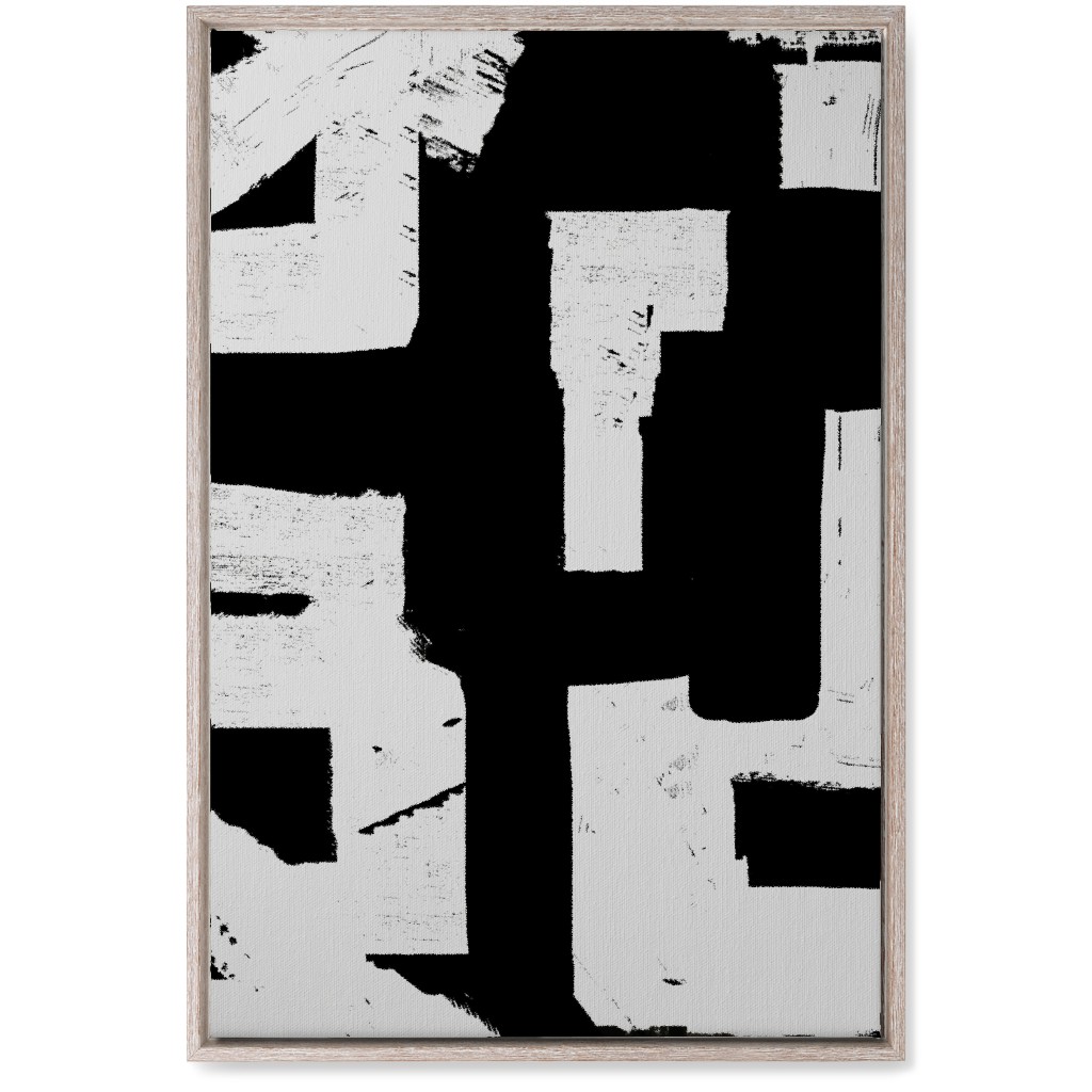 Metropolitan - Neutral Wall Art, Rustic, Single piece, Canvas, 20x30, Black, Black