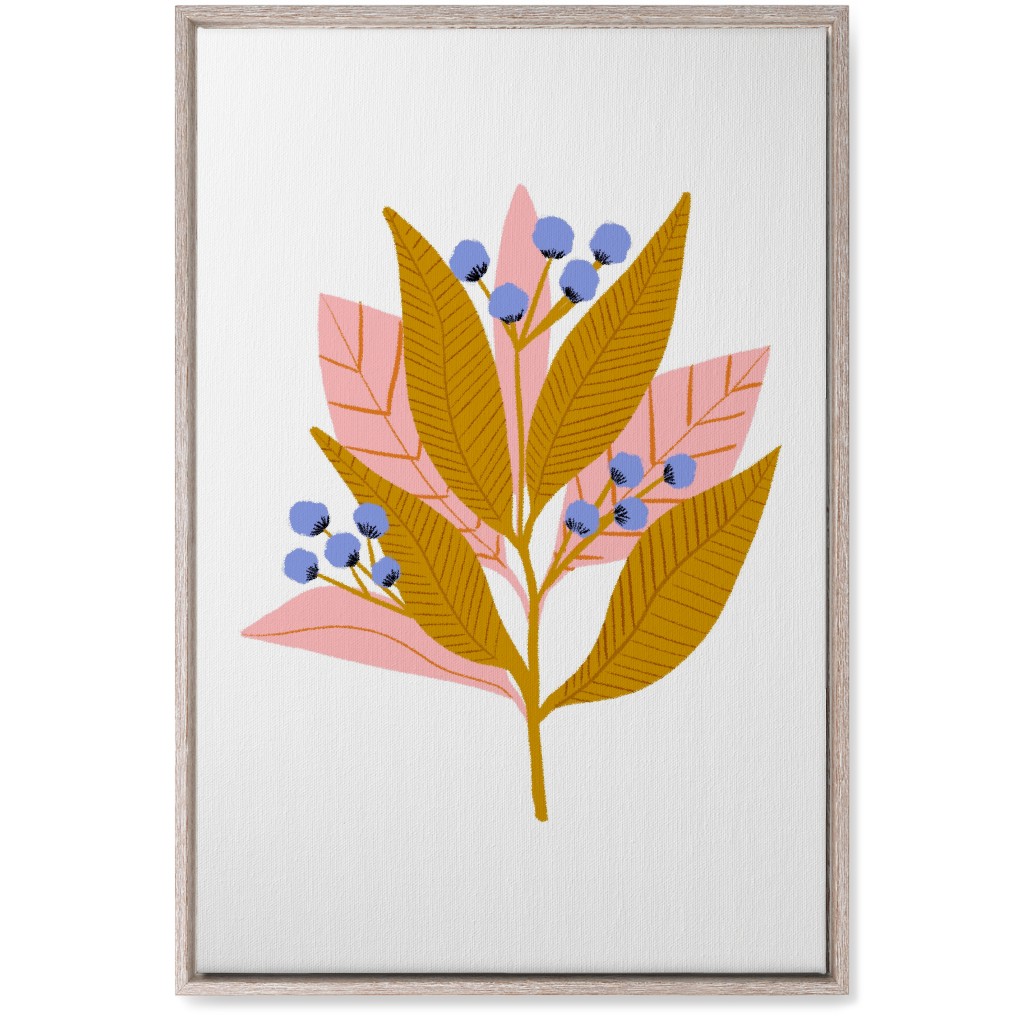 Structured Flower - Multi Wall Art, Rustic, Single piece, Canvas, 20x30, Multicolor