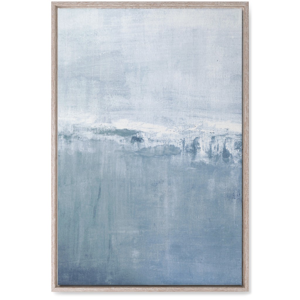 Left Tranquil Diptych - Blue Wall Art, Rustic, Single piece, Canvas, 20x30, Blue, True Blue