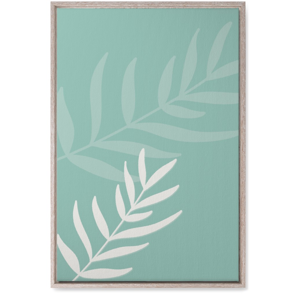 Fern Leaves in Neutral Earth Tones Wall Art, Rustic, Single piece, Canvas, 20x30, Green, Spring Valley