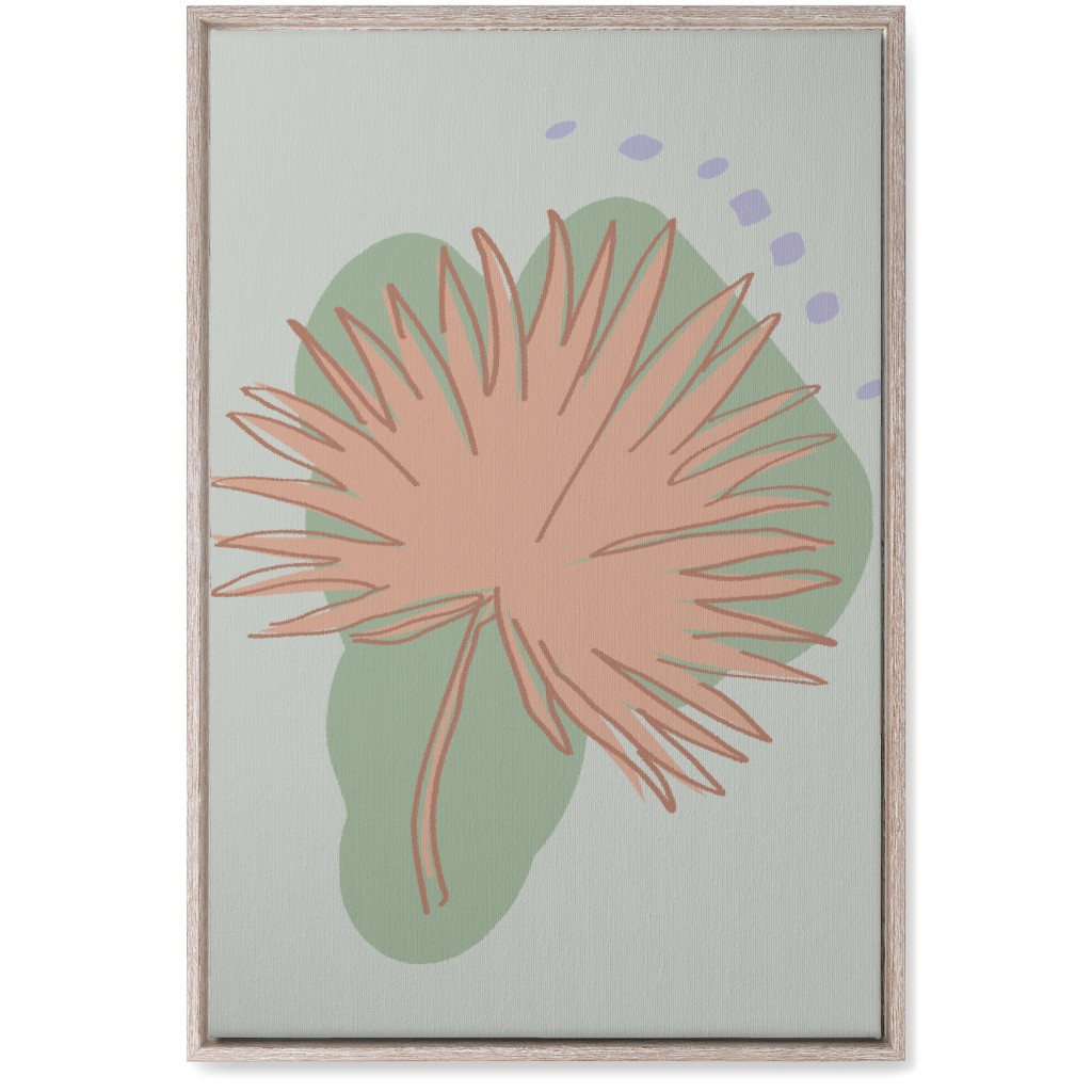 Modern Sabal Palm - Green Wall Art, Rustic, Single piece, Canvas, 20x30, Green, Classic Green