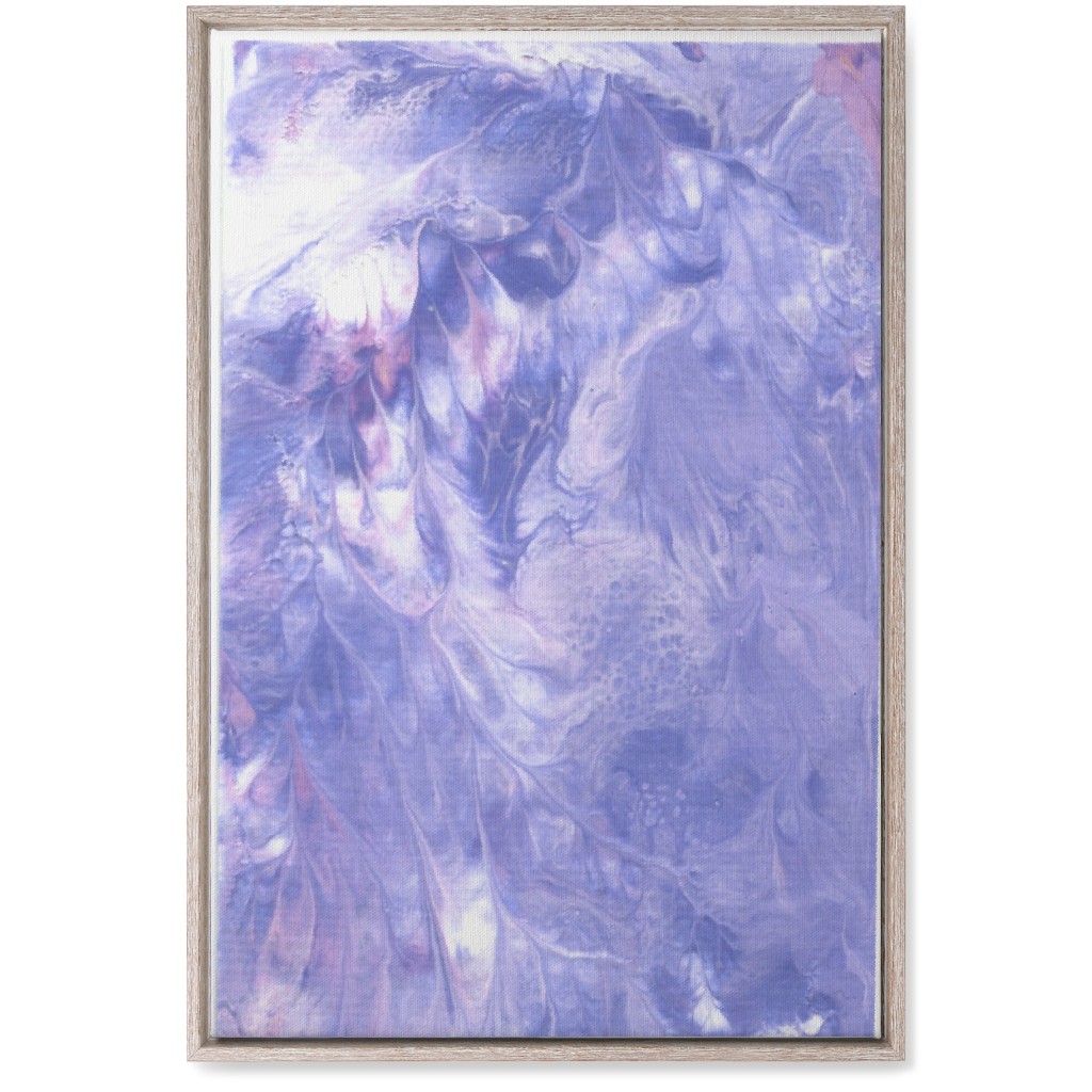 Acrylic Pour - Purple Wall Art, Rustic, Single piece, Canvas, 20x30, Purple