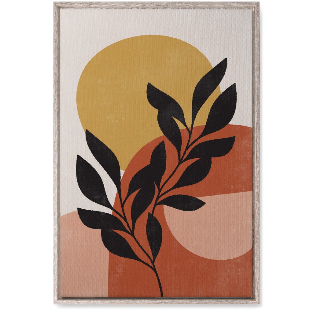 Earthen Crest - Terracotta Wall Art, Rustic, Single piece, Canvas, 20x30, Orange