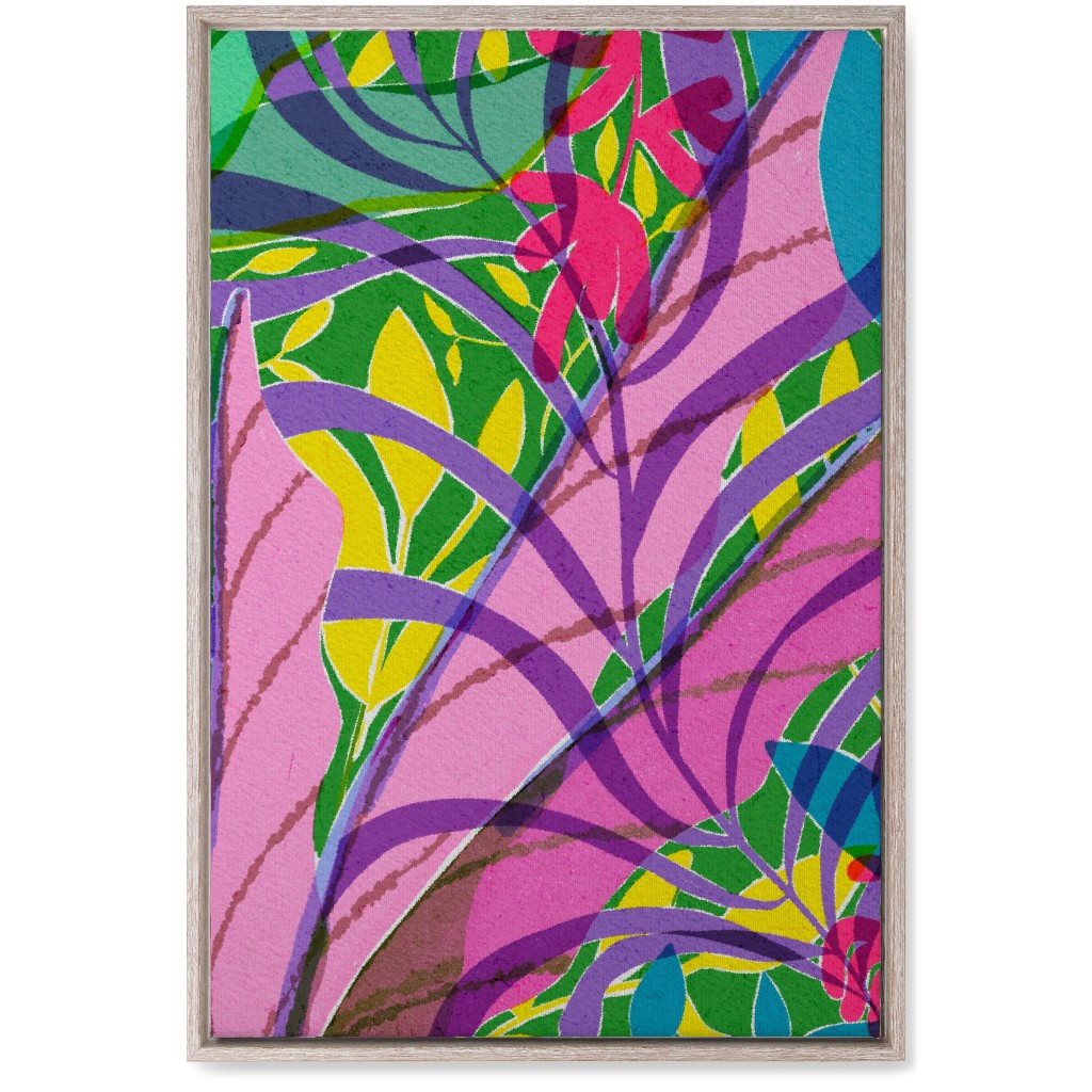 Cast Away - Multi Wall Art, Rustic, Single piece, Canvas, 20x30, Pink, Bright Pink